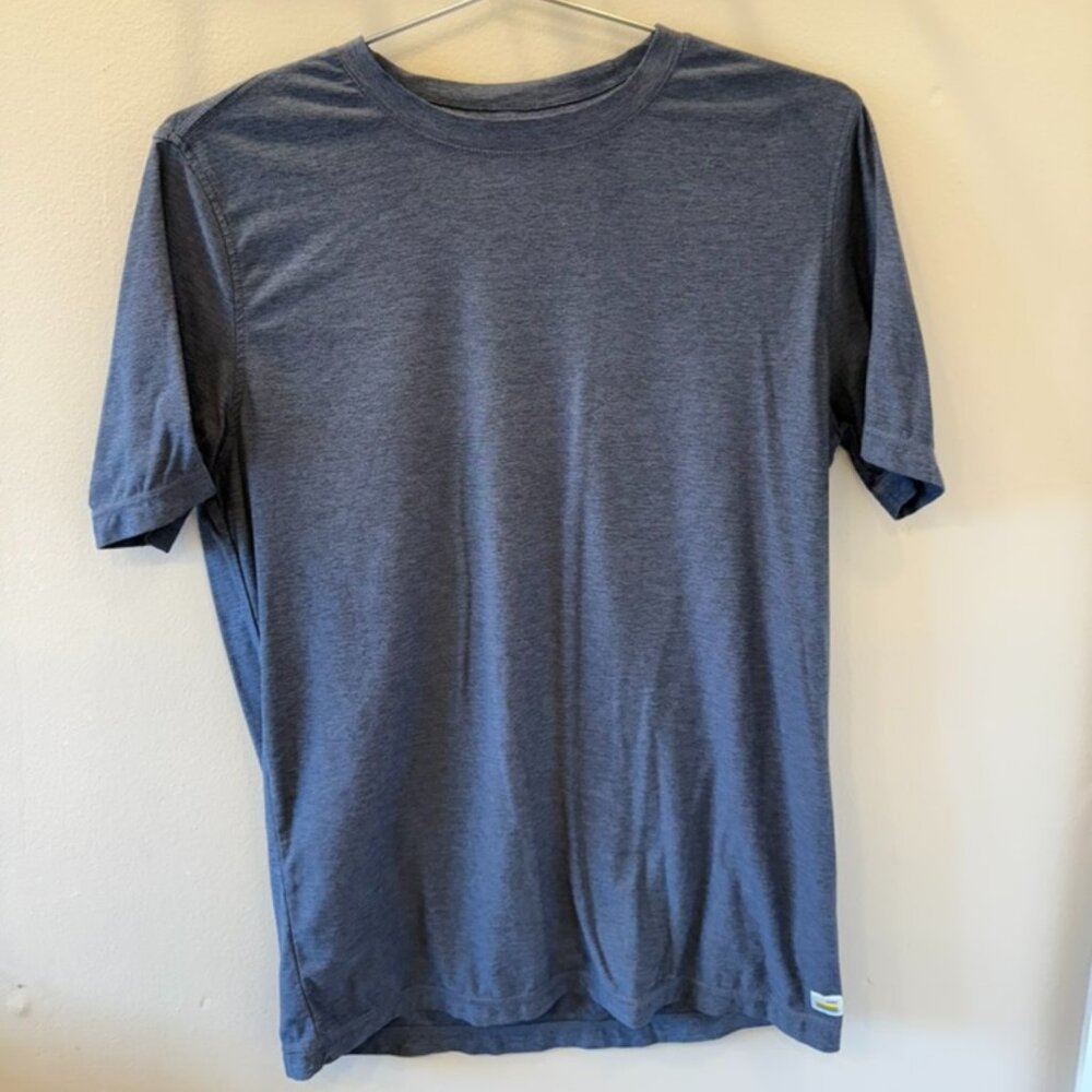 Vuori Strato Tech Tee Color Azure Heather Size Small